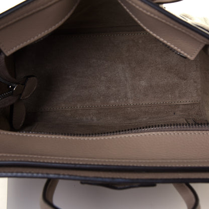 Celine Drummed Calfskin Nano Luggage Dune 5 of 11