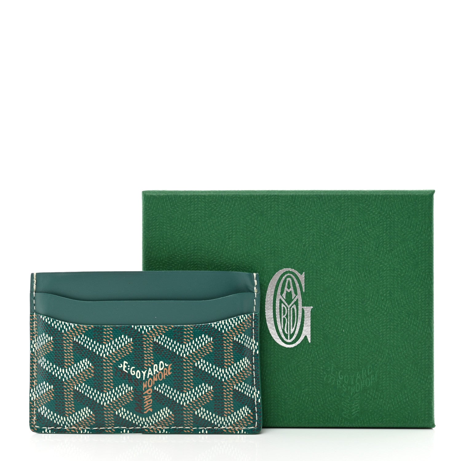 Goyard Goyardine Saint Sulpice Card Holder Green 9 of 9