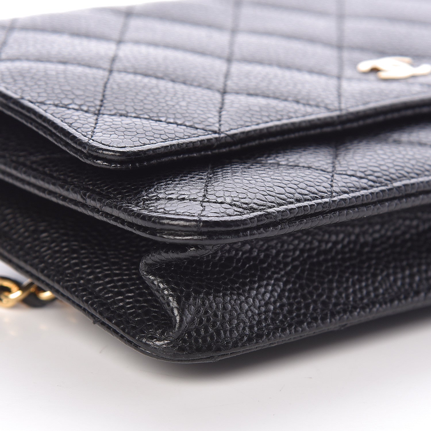 Chanel Caviar Quilted Wallet On Chain WOC Black 10 of 14