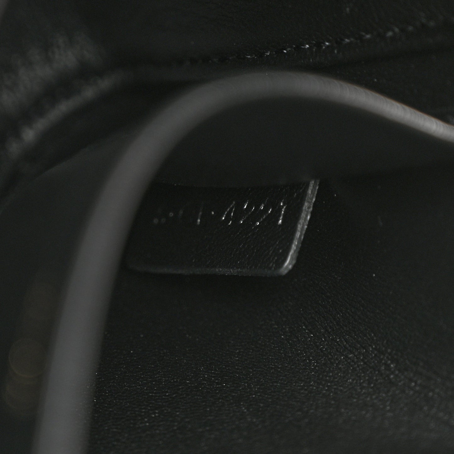 Shiny Calfskin Triomphe Shoulder Bag Black