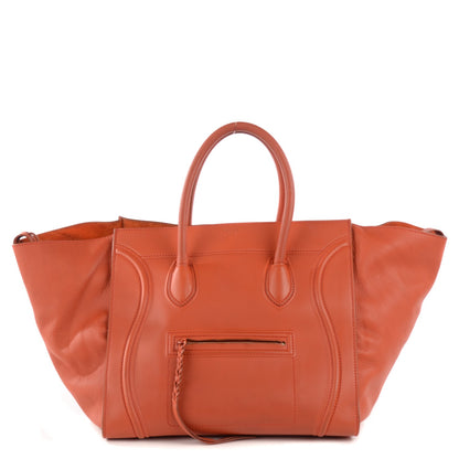 Celine Supple Calfskin Large Phantom Luggage Orange 1 of 8