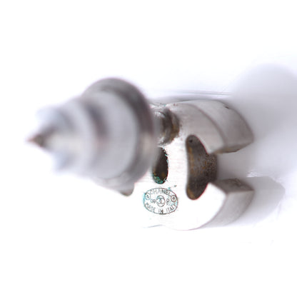 Chanel Crystal Mini Timeless CC Earrings Silver 4 of 5
