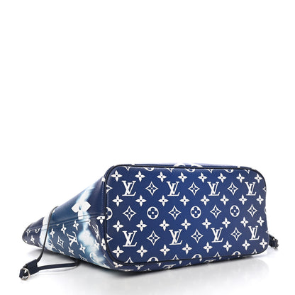 Louis Vuitton Monogram Escale Neverfull MM Blue 5 of 11