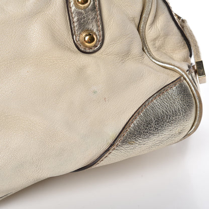 Gucci Goatskin Small Capri Bowler White Gold 20 of 23