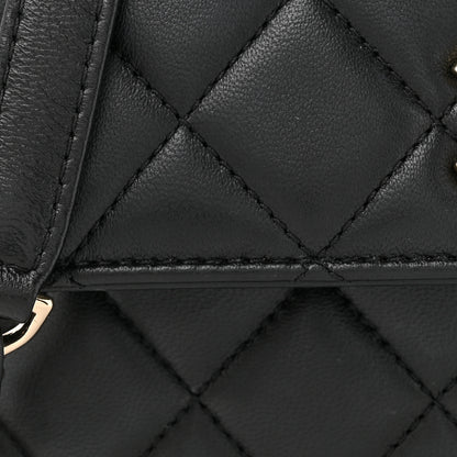 Chanel Lambskin Quilted Mini Trendy CC Dual Handle Flap Bag Black 9 of 13