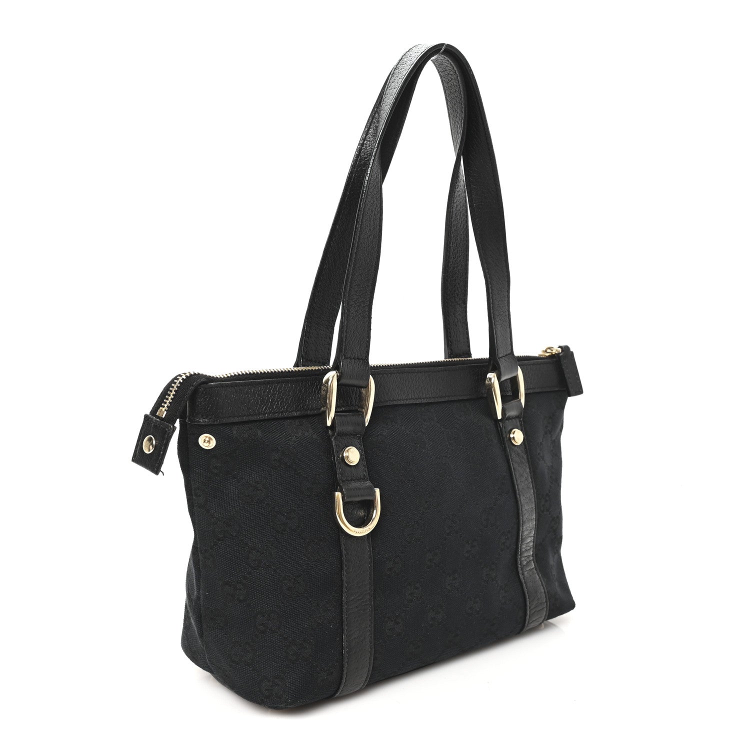 Gucci Monogram Small Abbey Tote Black 3 of 10