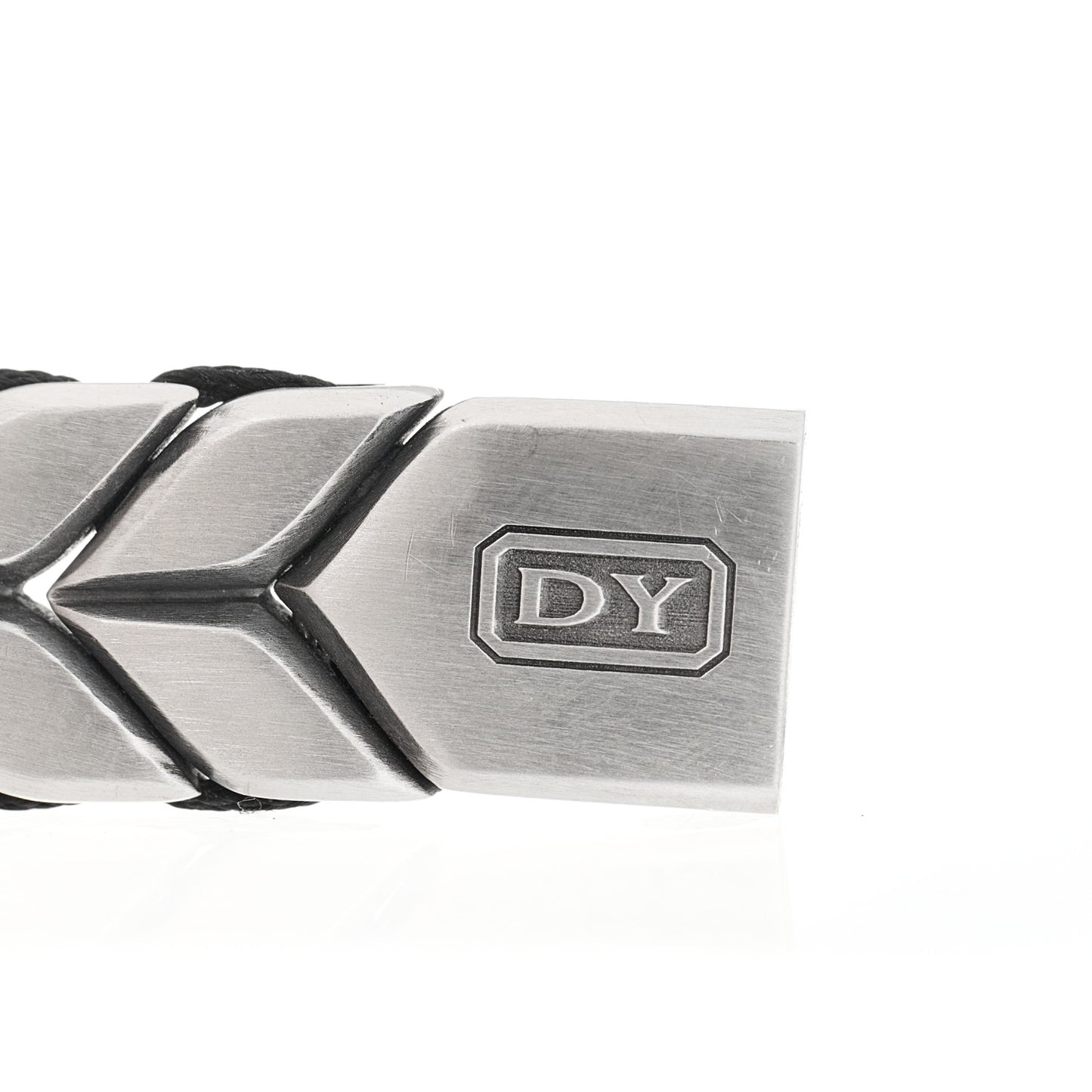 Sterling Silver Black Diamond Chevron Bracelet