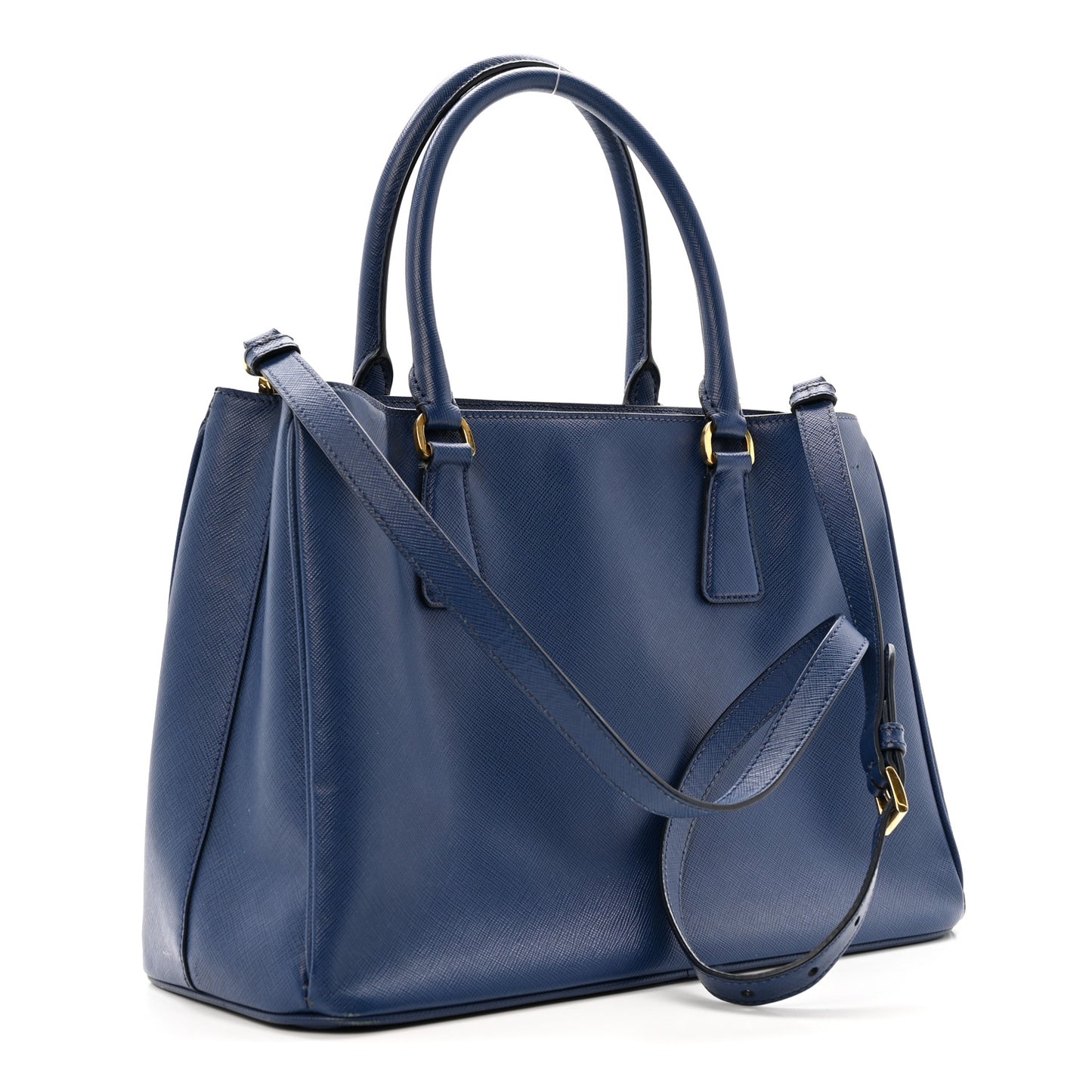 Saffiano Lux Medium Tote Bluette