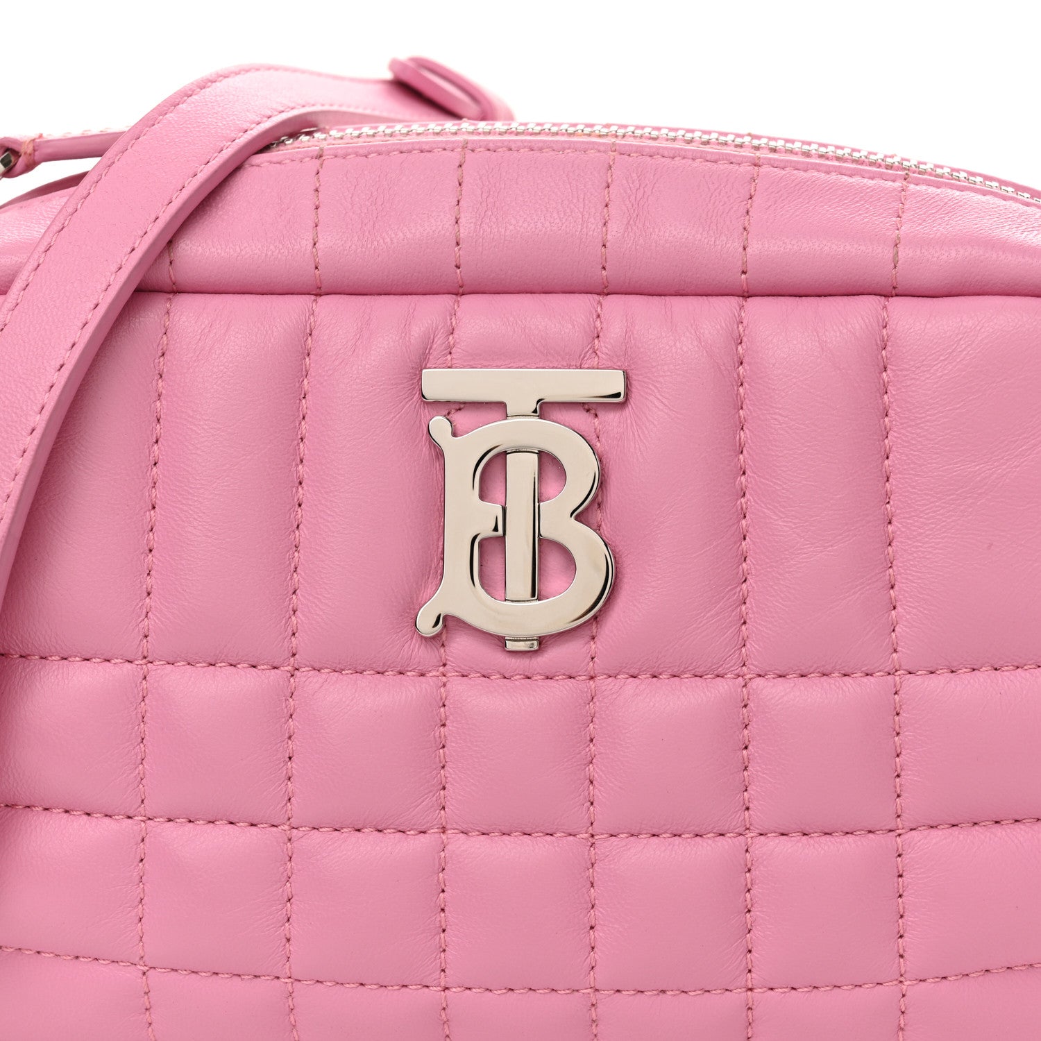 Burberry Calfskin Quilted Small Lola Camera Bag Primrose Pink 7 of 11