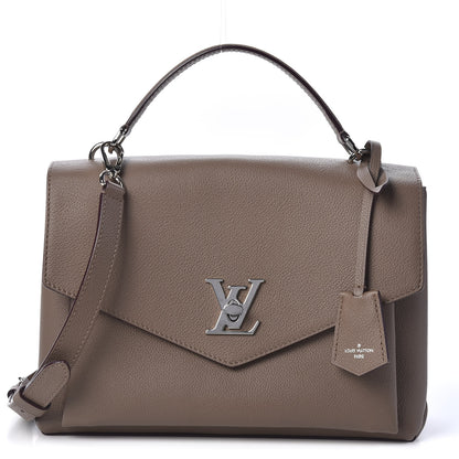 Louis Vuitton Soft Calfskin My Lockme Top Handle Taupe Glace 1 of 9