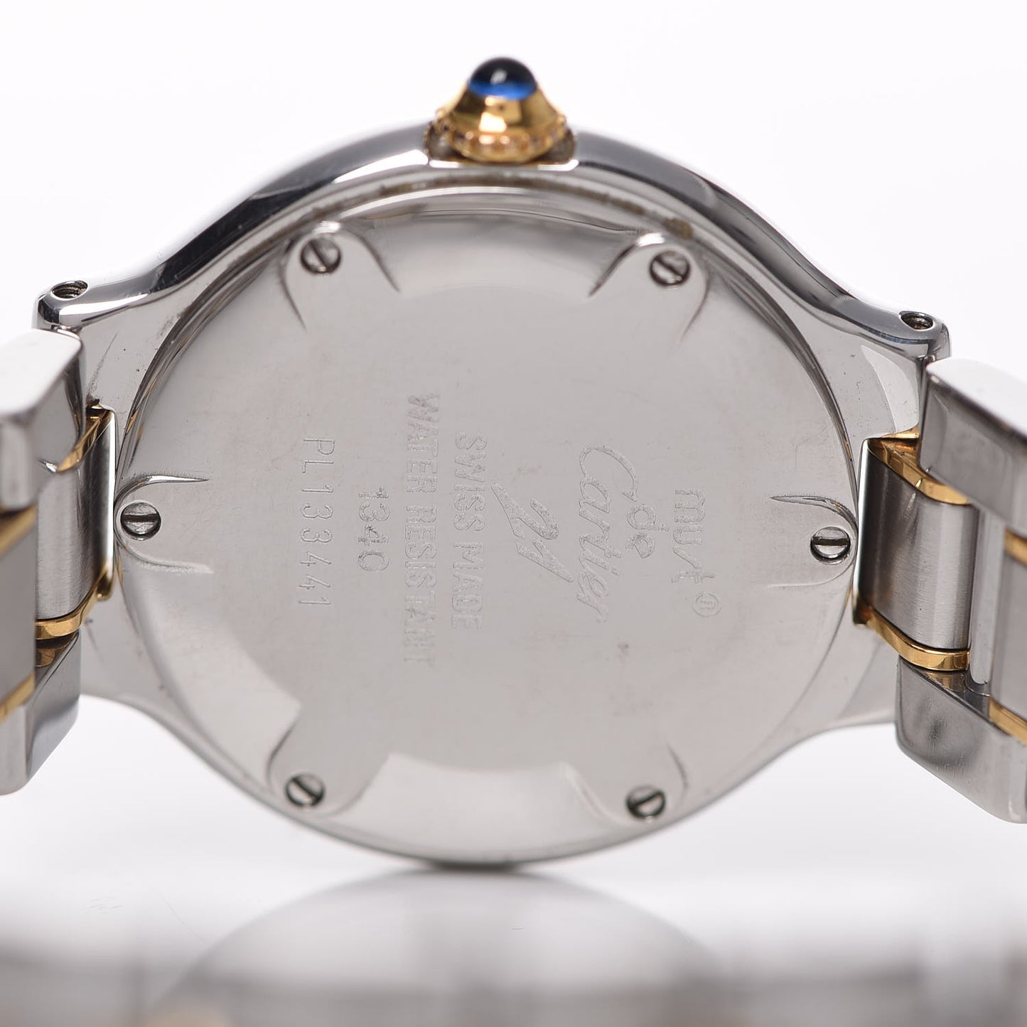 Stainless Steel 18K Yellow Gold 28mm Must De 21 Quartz Watch