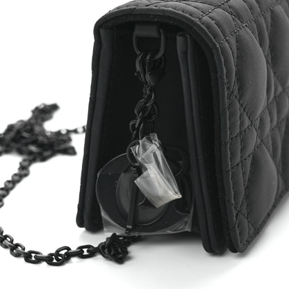 Christian Dior Ultra Matte Calfskin Cannage Mini Waist Pouch on Chain Black 9 of 9