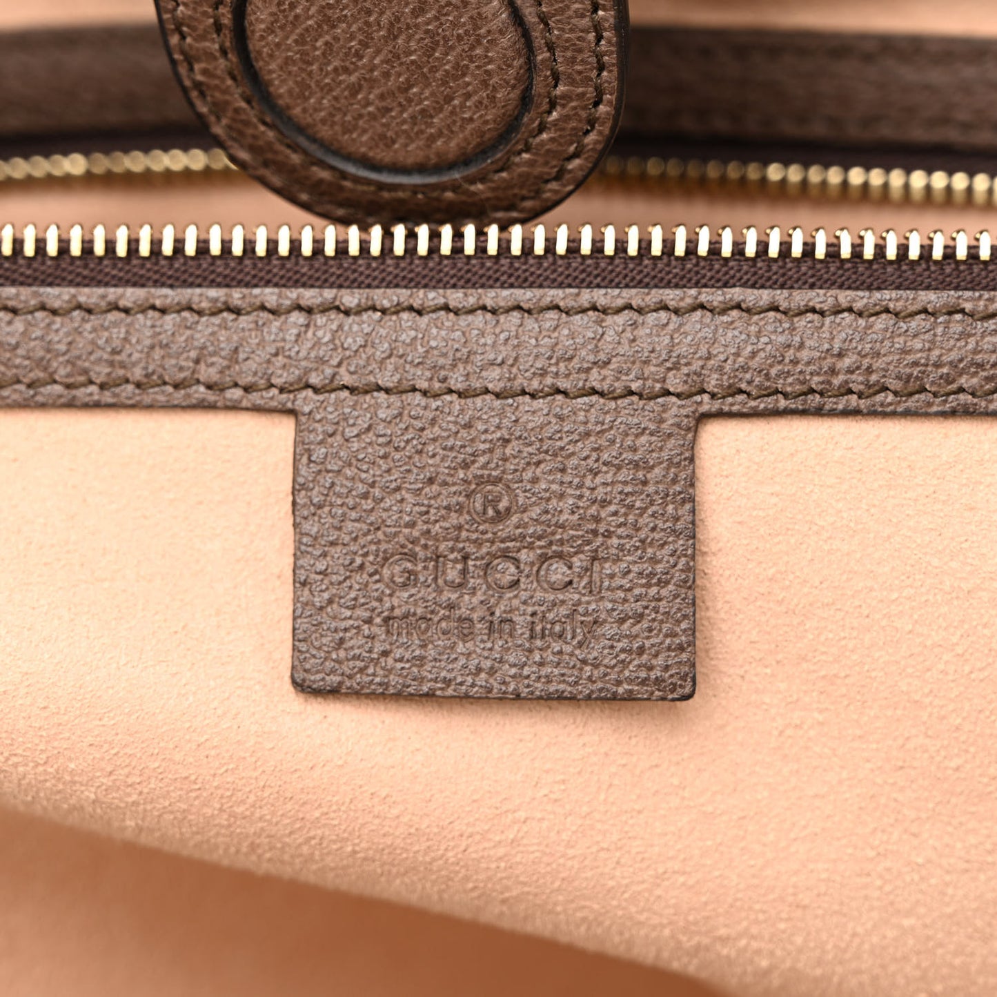 GG Supreme Monogram Textured Calfskin Web Medium Ophidia Shopping Tote Beige Ebony New Acero