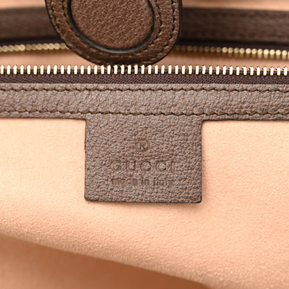 Gucci GG Supreme Monogram Textured Calfskin Web Medium Ophidia Shopping Tote Beige Ebony New Acero 6 of 11