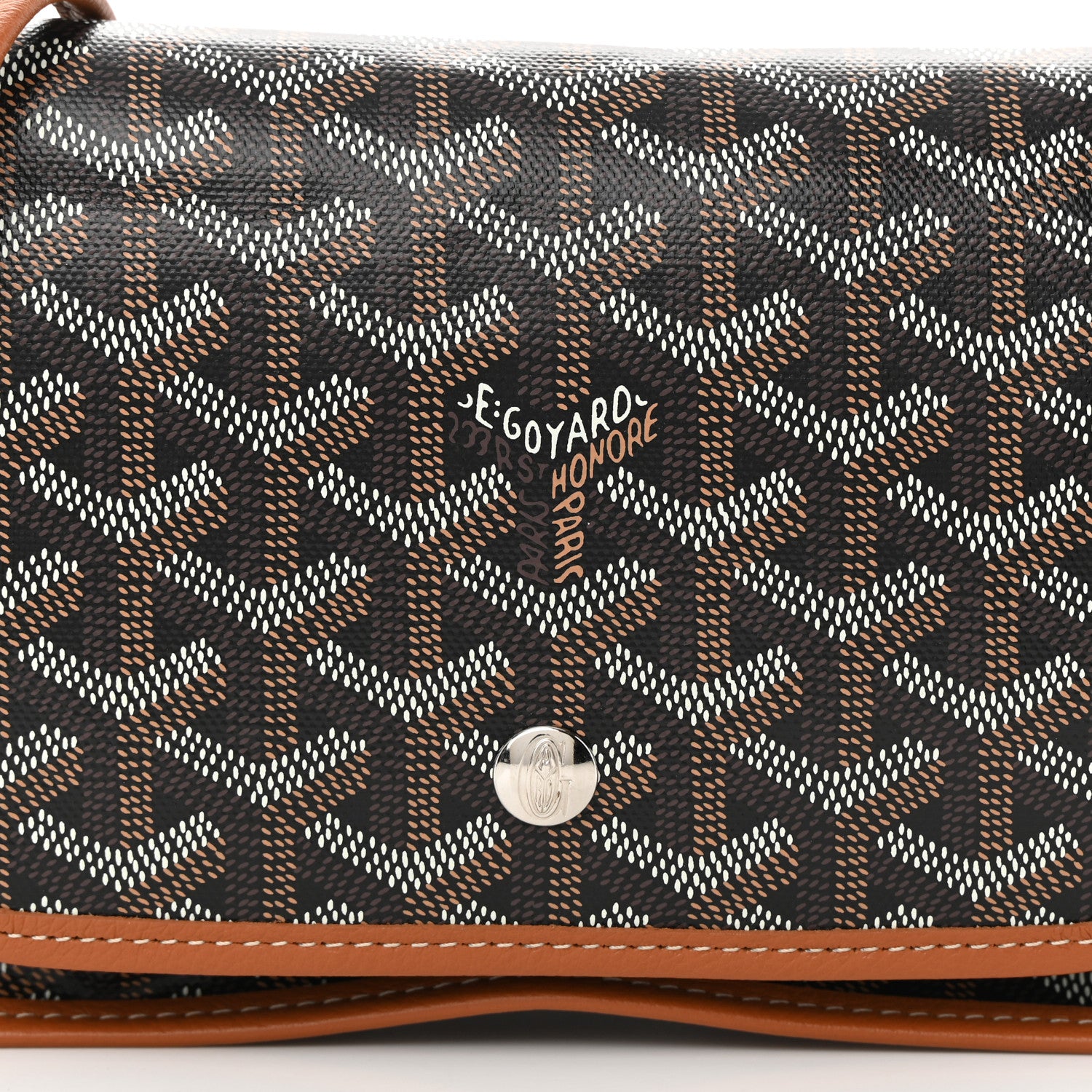 Goyard Goyardine Plumet Wallet Clutch Black Gold 10 of 13