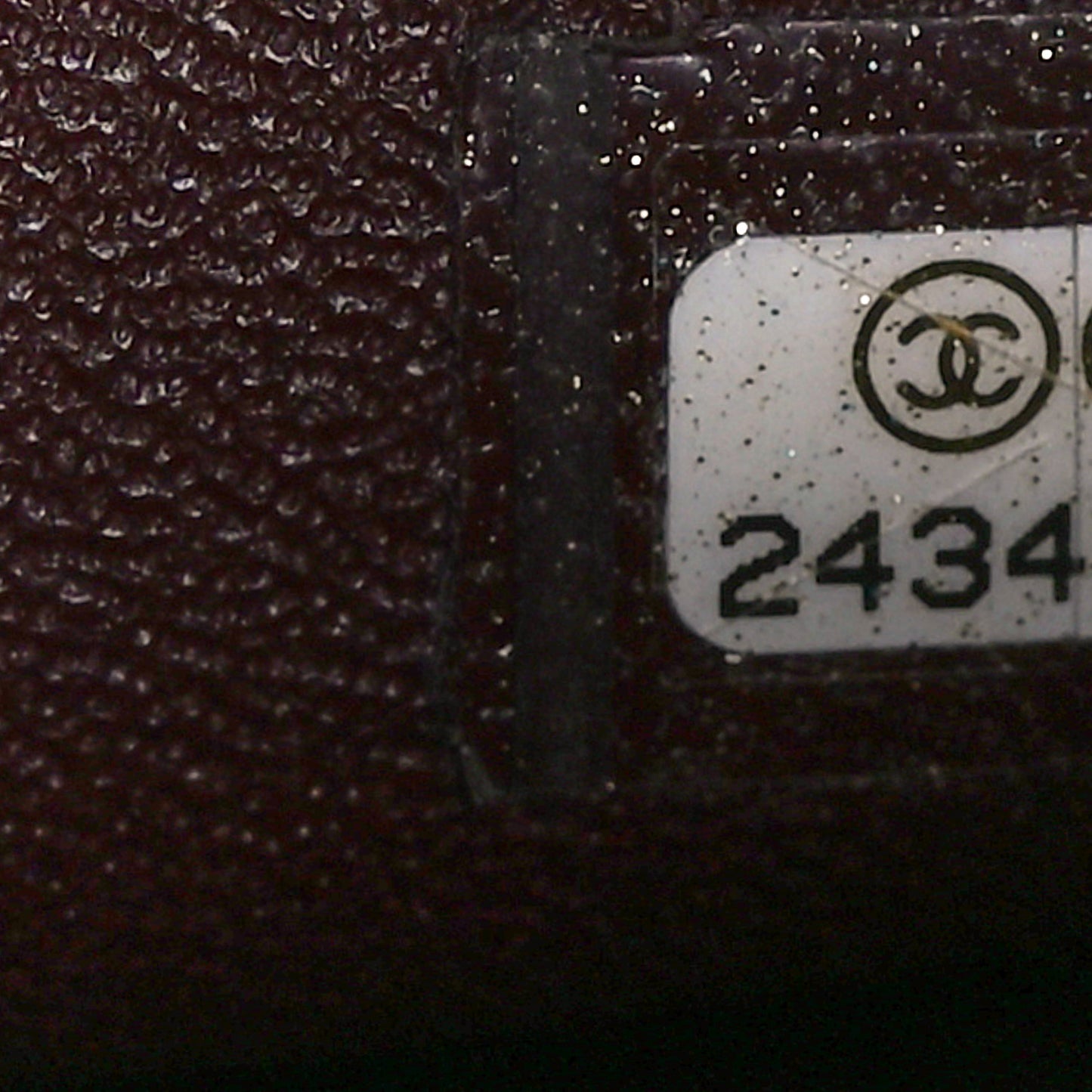 Lambskin Chevron Quilted Jumbo Double Flap Black