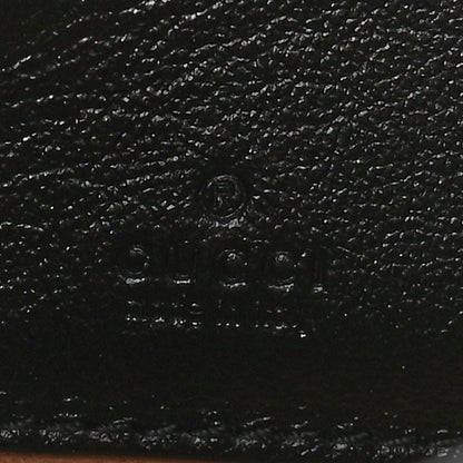 Gucci Textured Calfskin Web Mini Rajah Slim Flap Shoulder Bag Black 6 of 9