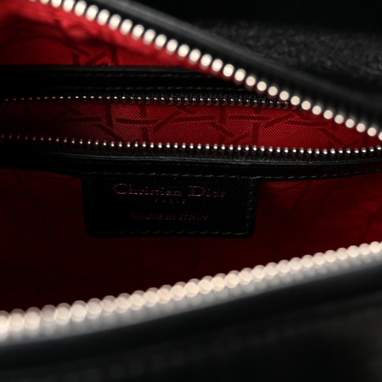 Lambskin Cannage Medium Lady Dior Black