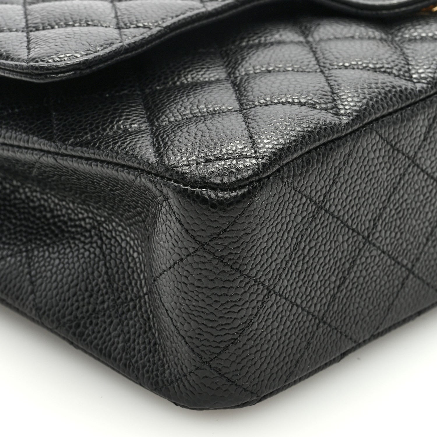 Chanel Caviar Quilted Medium Double Flap Black 8 of 9