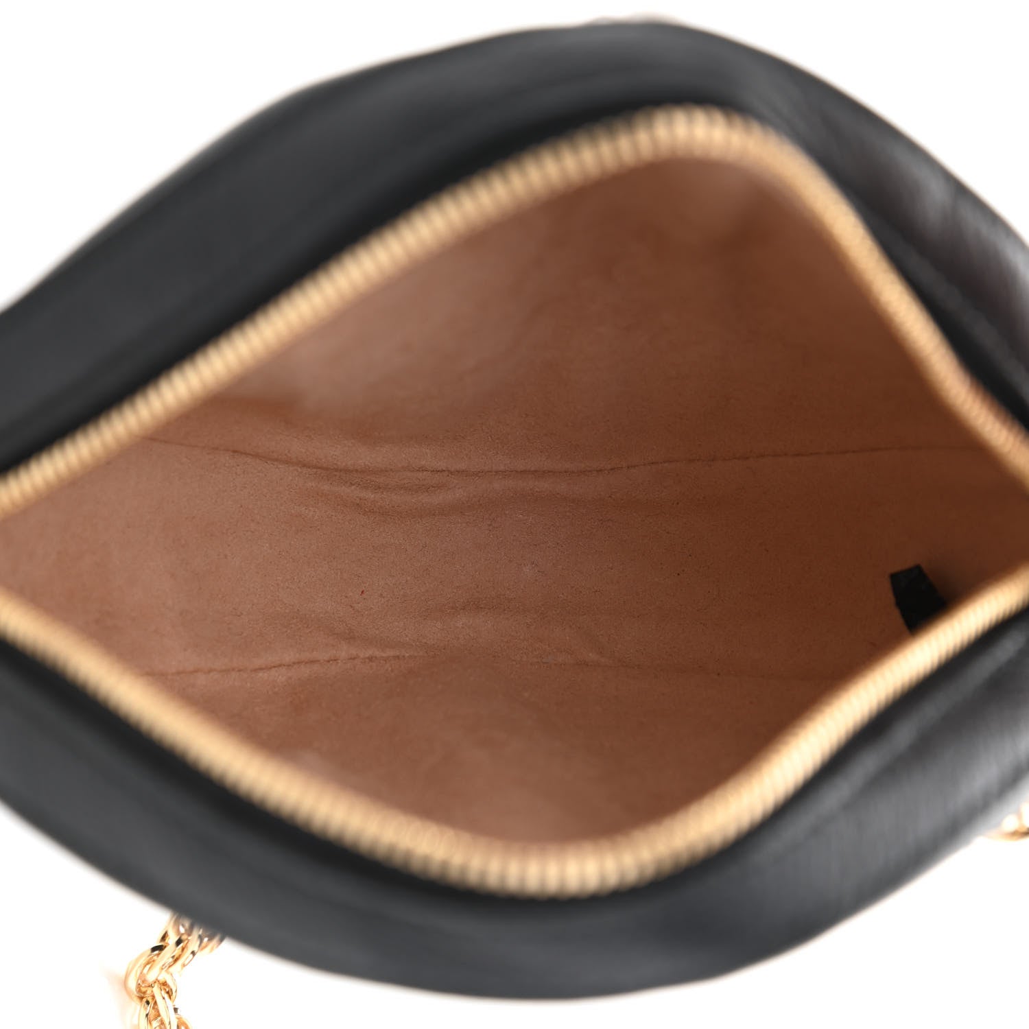 Gucci Grained Calfskin Web Mini Ophidia Round Shoulder Bag Black 5 of 8