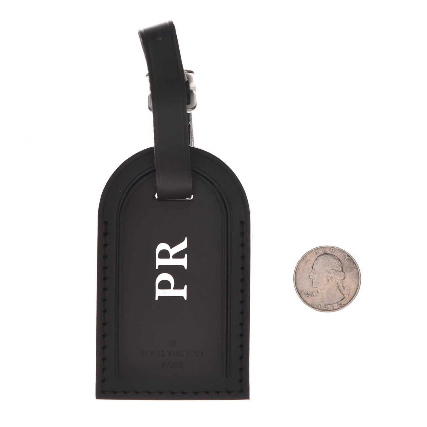 Calfskin Luggage Tag Ebene