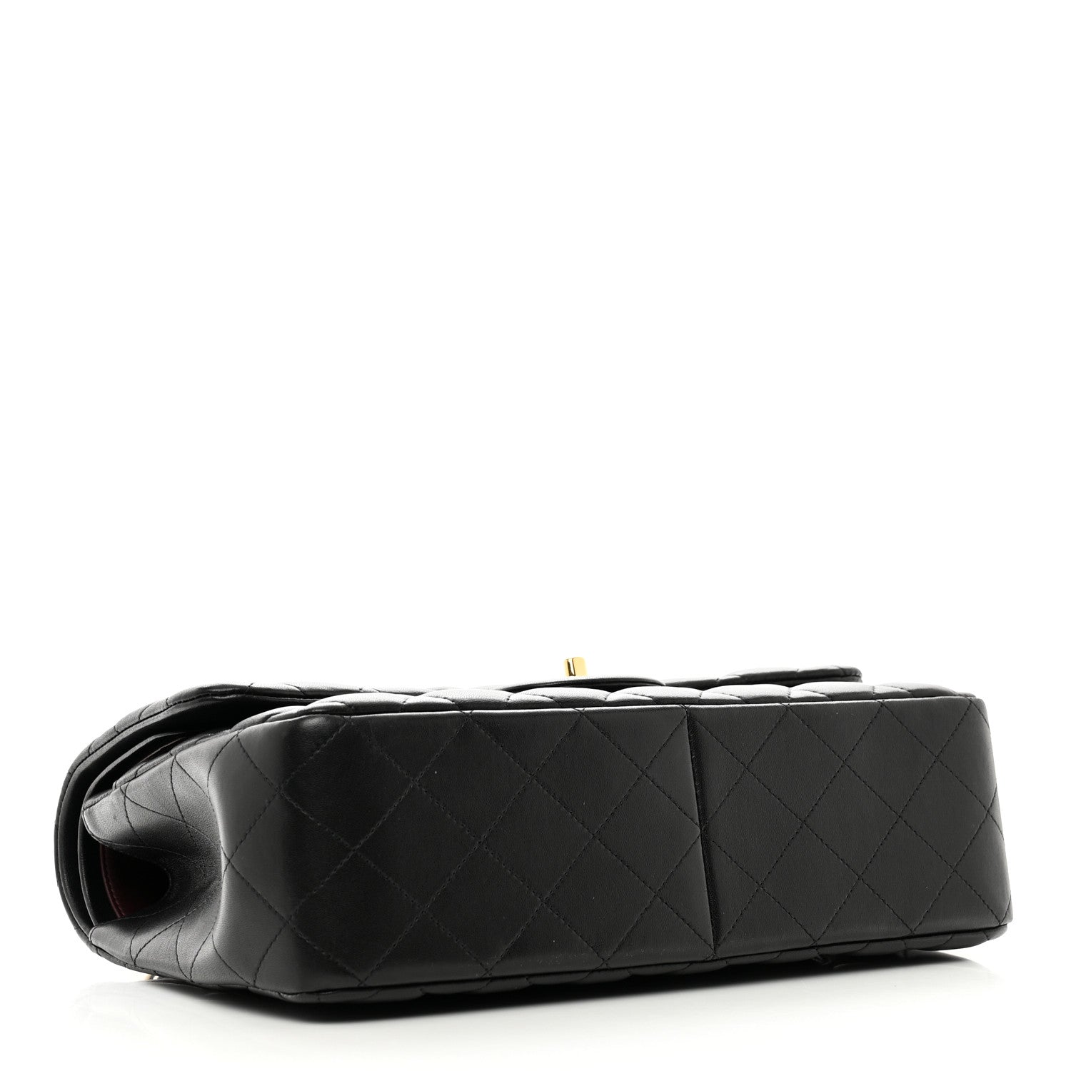 Chanel Lambskin Quilted Jumbo Double Flap Black 4 of 11