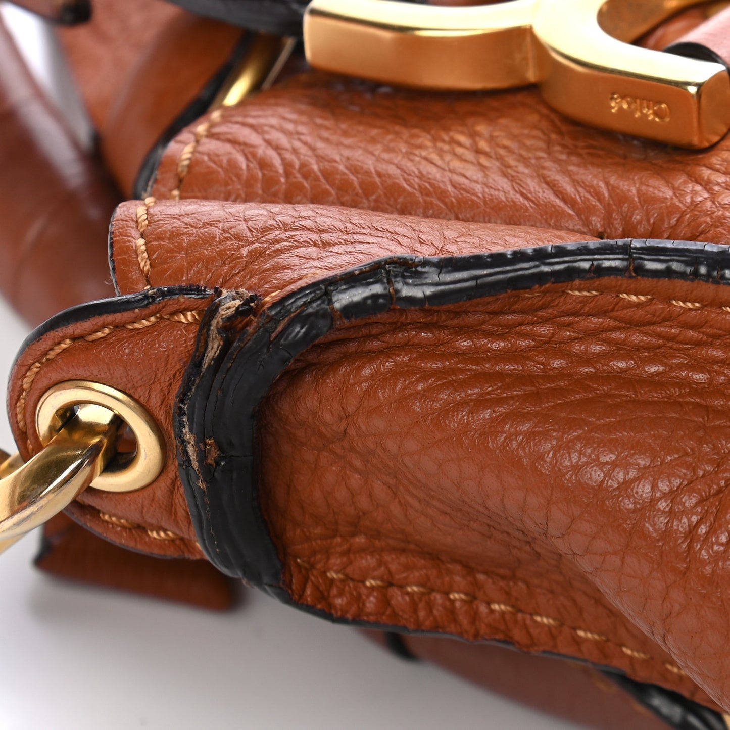 Calfskin Large Marcie Satchel Tan