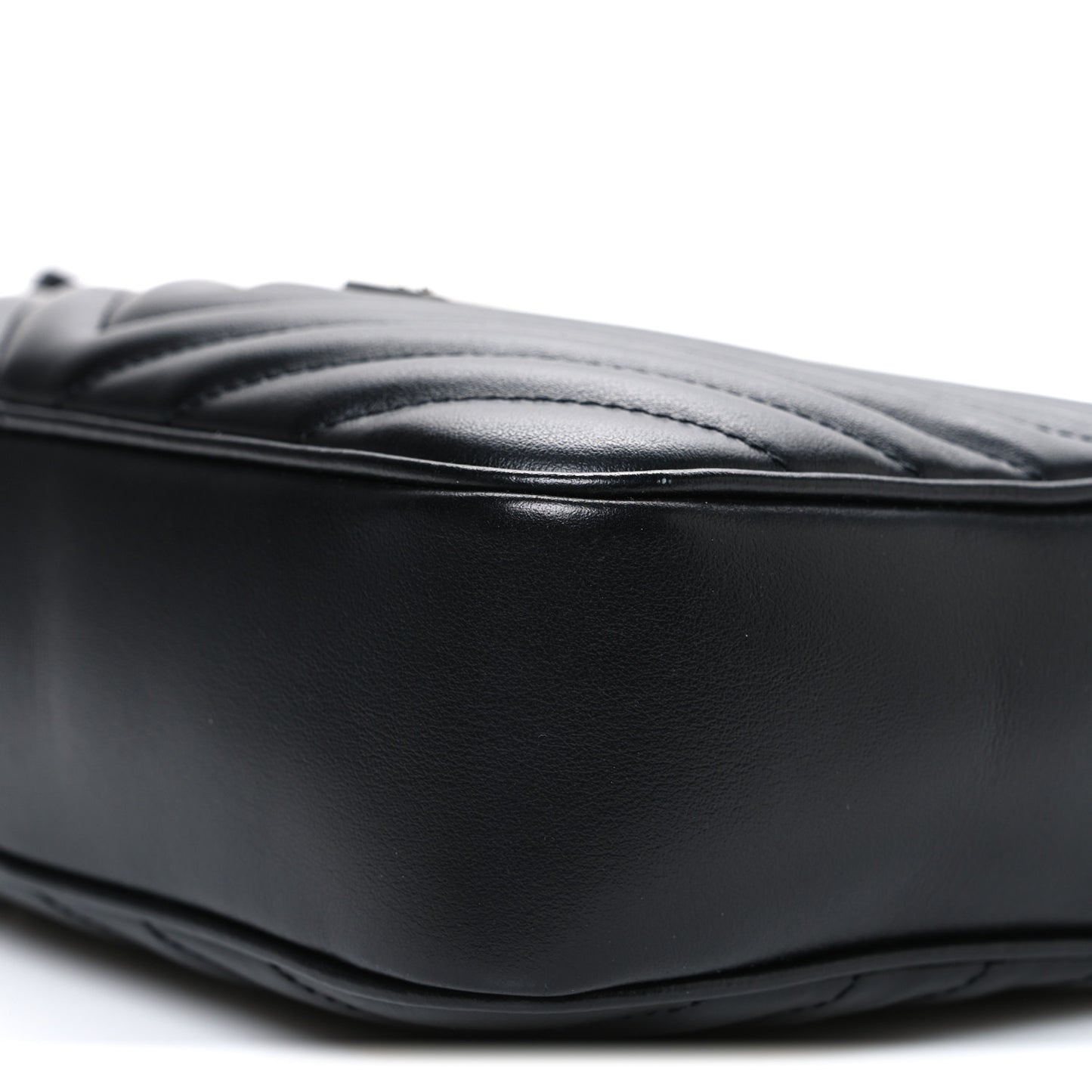 Calfskin Matelasse Monogram Lou Camera Bag Black