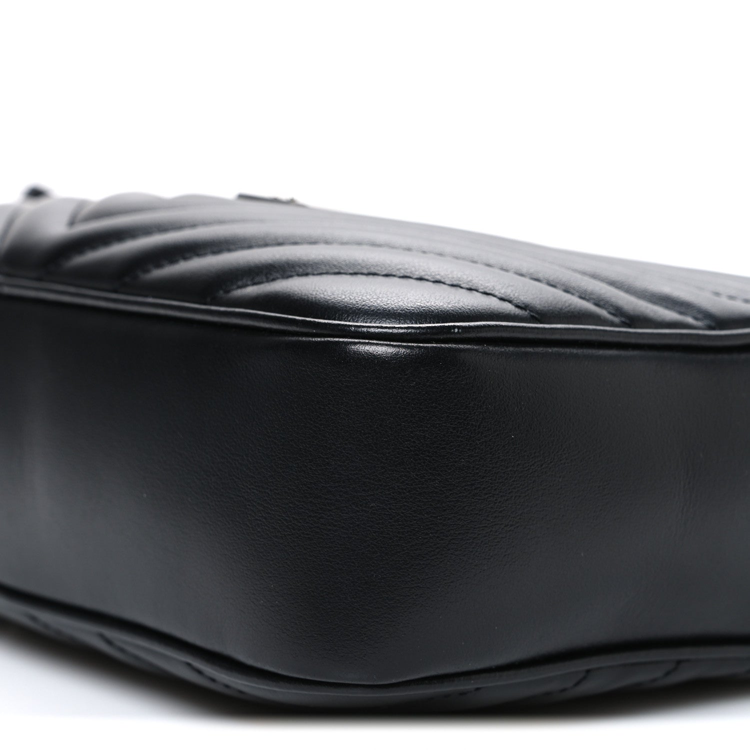 Saint Laurent Calfskin Matelasse Monogram Lou Camera Bag Black 10 of 10