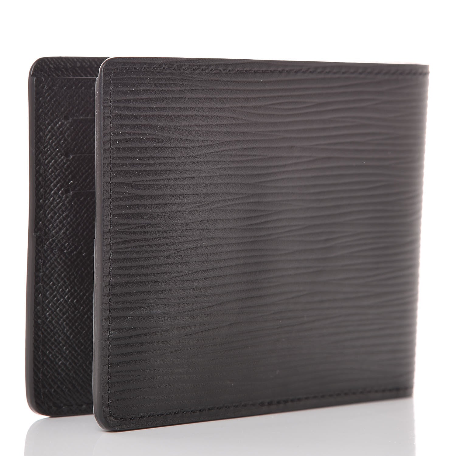 Louis Vuitton Epi Slender Wallet Black 3 of 8