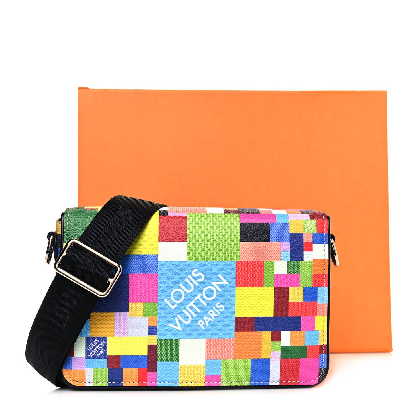 Damier Graphite 3D Studio Messenger Multicolor