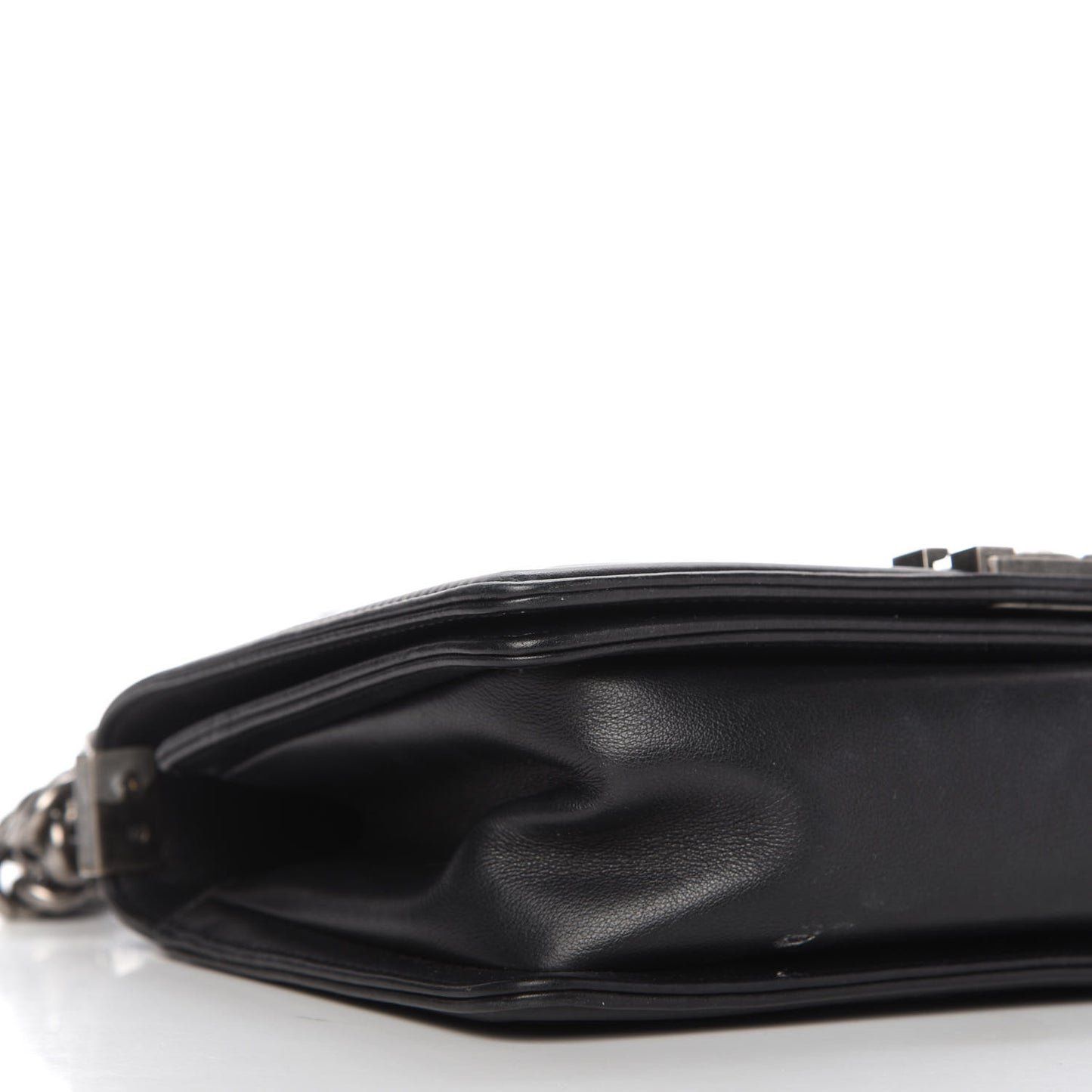 Calfskin Quilted Medium Boy Flap Black