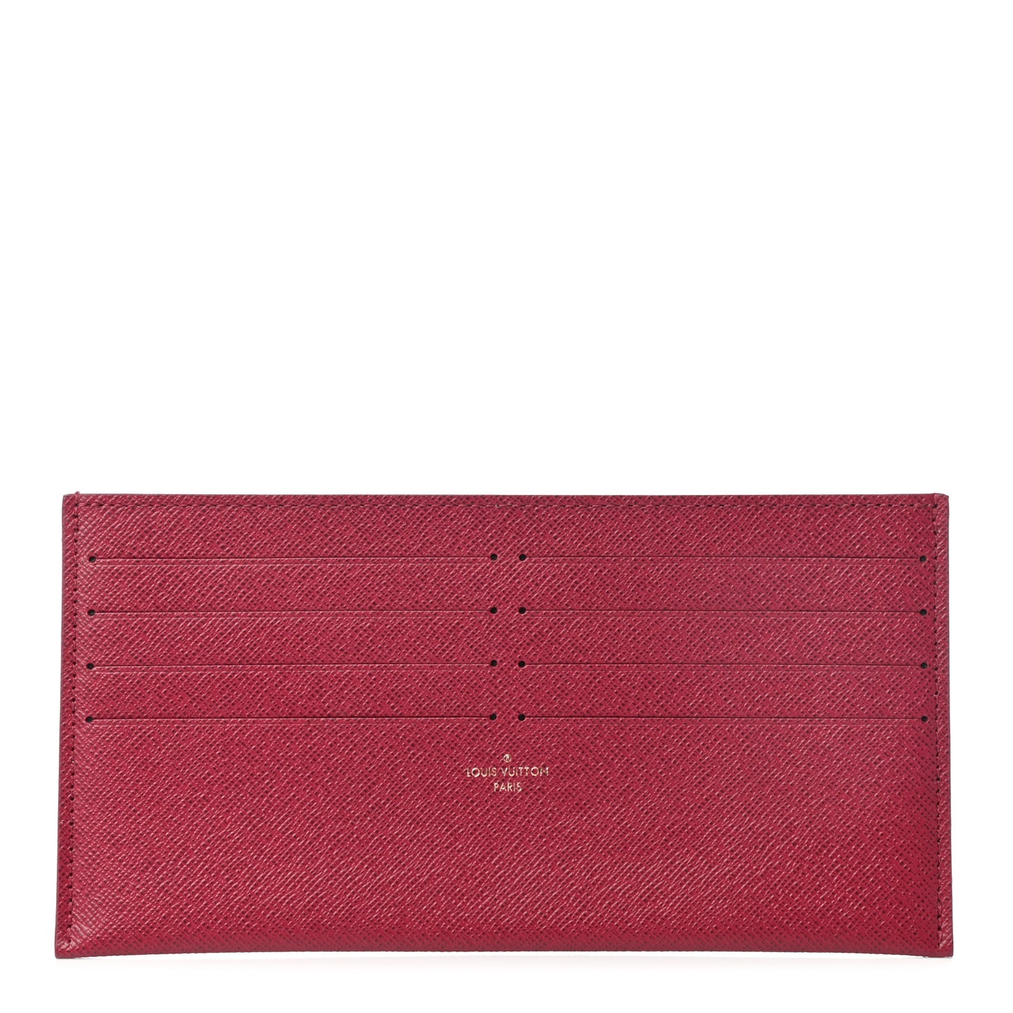 Calfskin Felicie Card Holder Insert Fuchsia