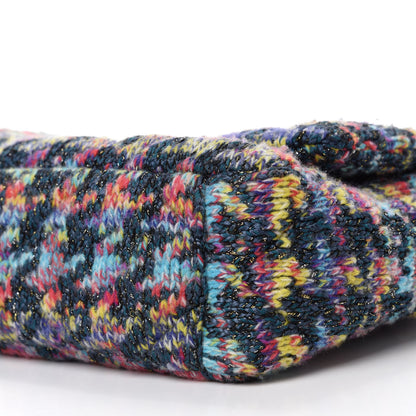 Chanel Tweed Quilted Medium Chanel 19 Flap Dark Multicolor 7 of 10