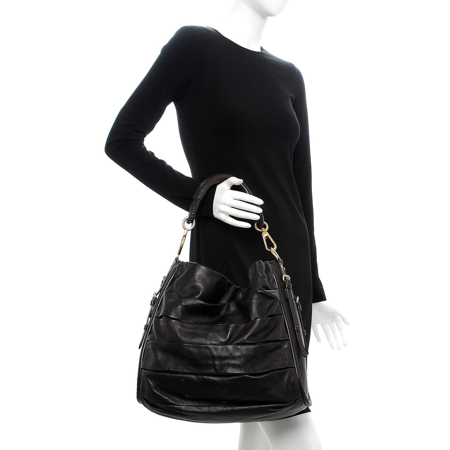 Christian Dior Lambskin Medium Libertine Hobo Brown 2 of 14