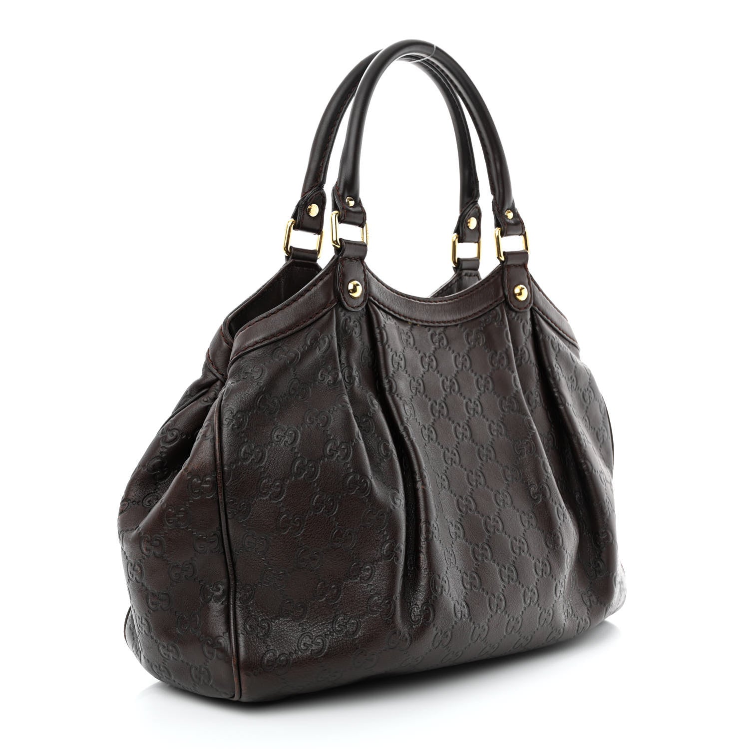 Gucci Guccissima Medium Sukey Tote Brown 3 of 16