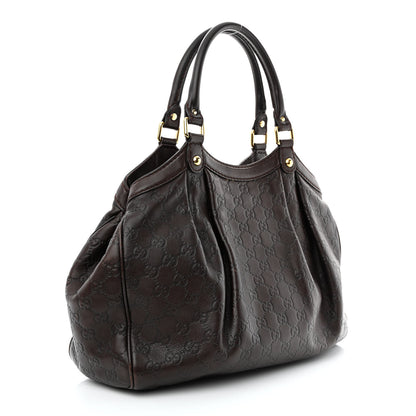 Gucci Guccissima Medium Sukey Tote Brown 3 of 16