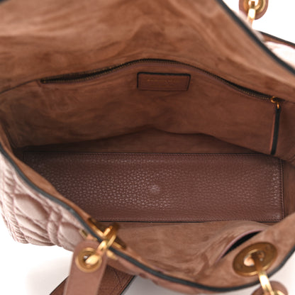 Christian Dior Grained Calfskin Cannage Large Lady Dior Light Pink 2 of 8