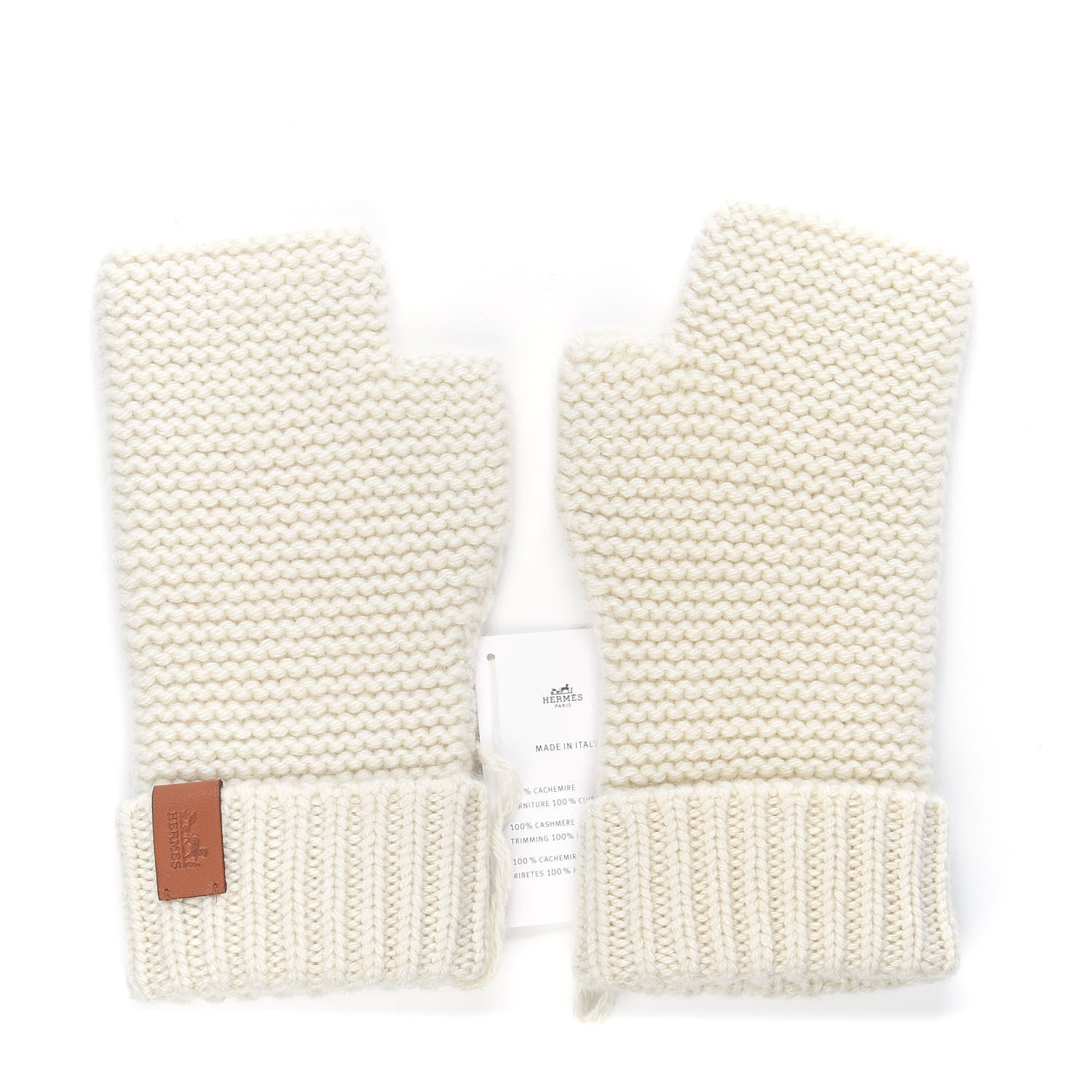 Hermes Cashmere Boston Mittens S 1 of 4