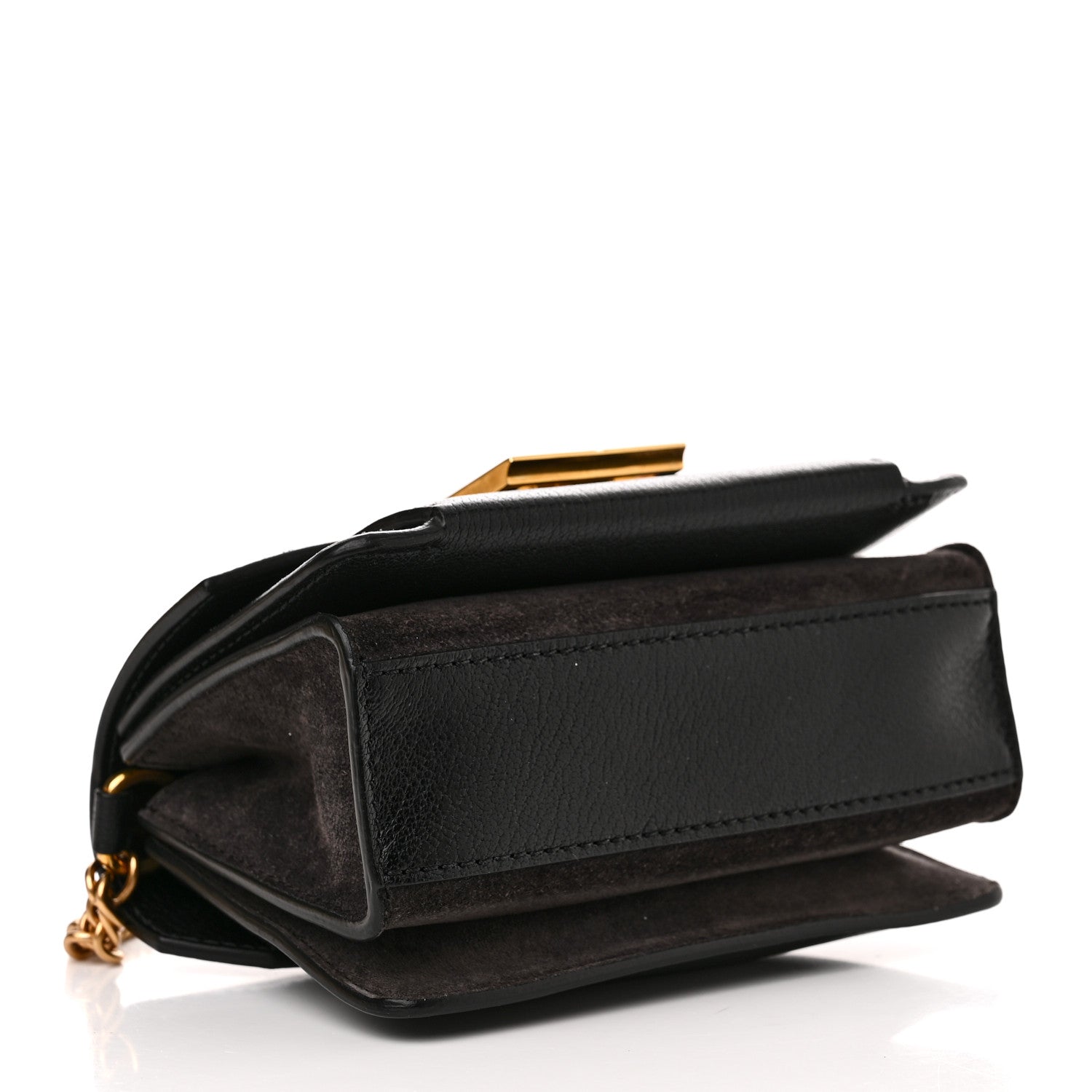 Givenchy Goatskin Suede Mini GV3 Shoulder Bag Black 4 of 9