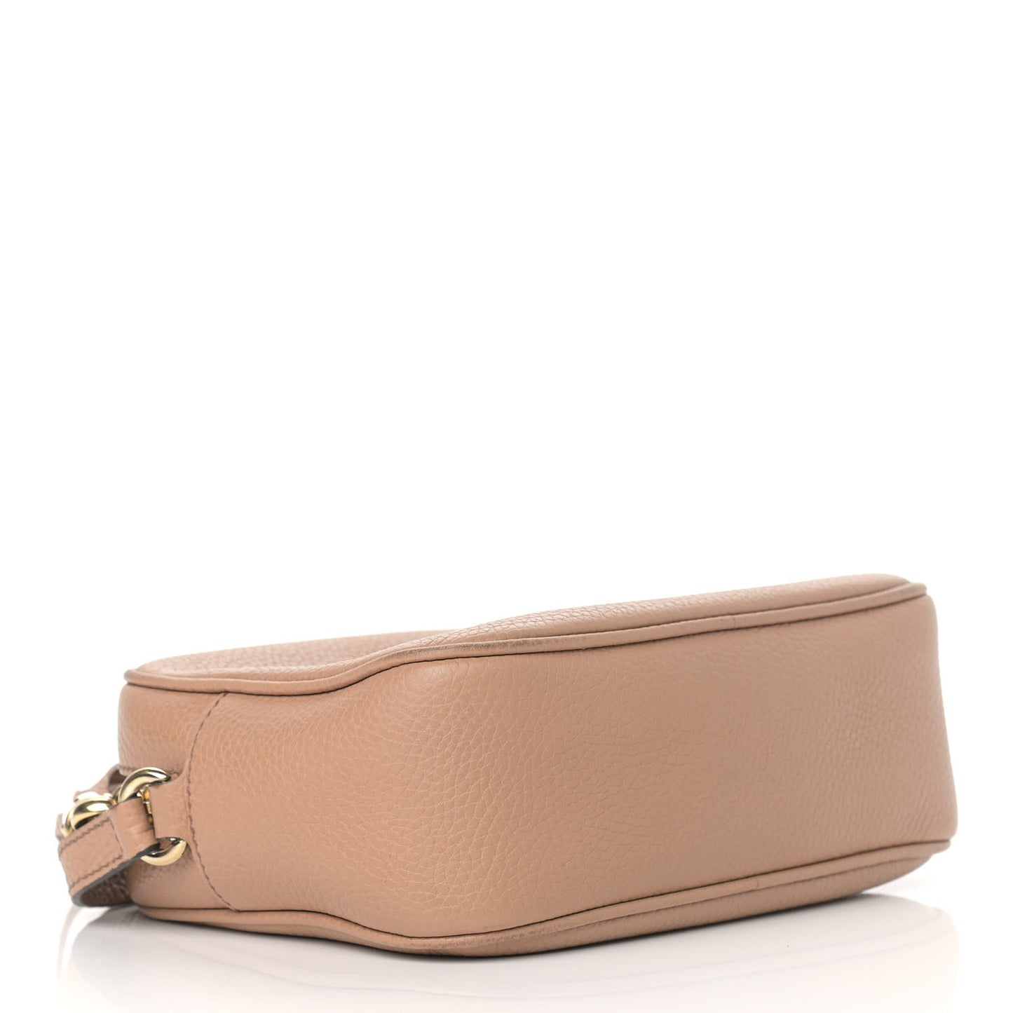 Pebbled Calfskin Small Soho Disco Bag Camelia