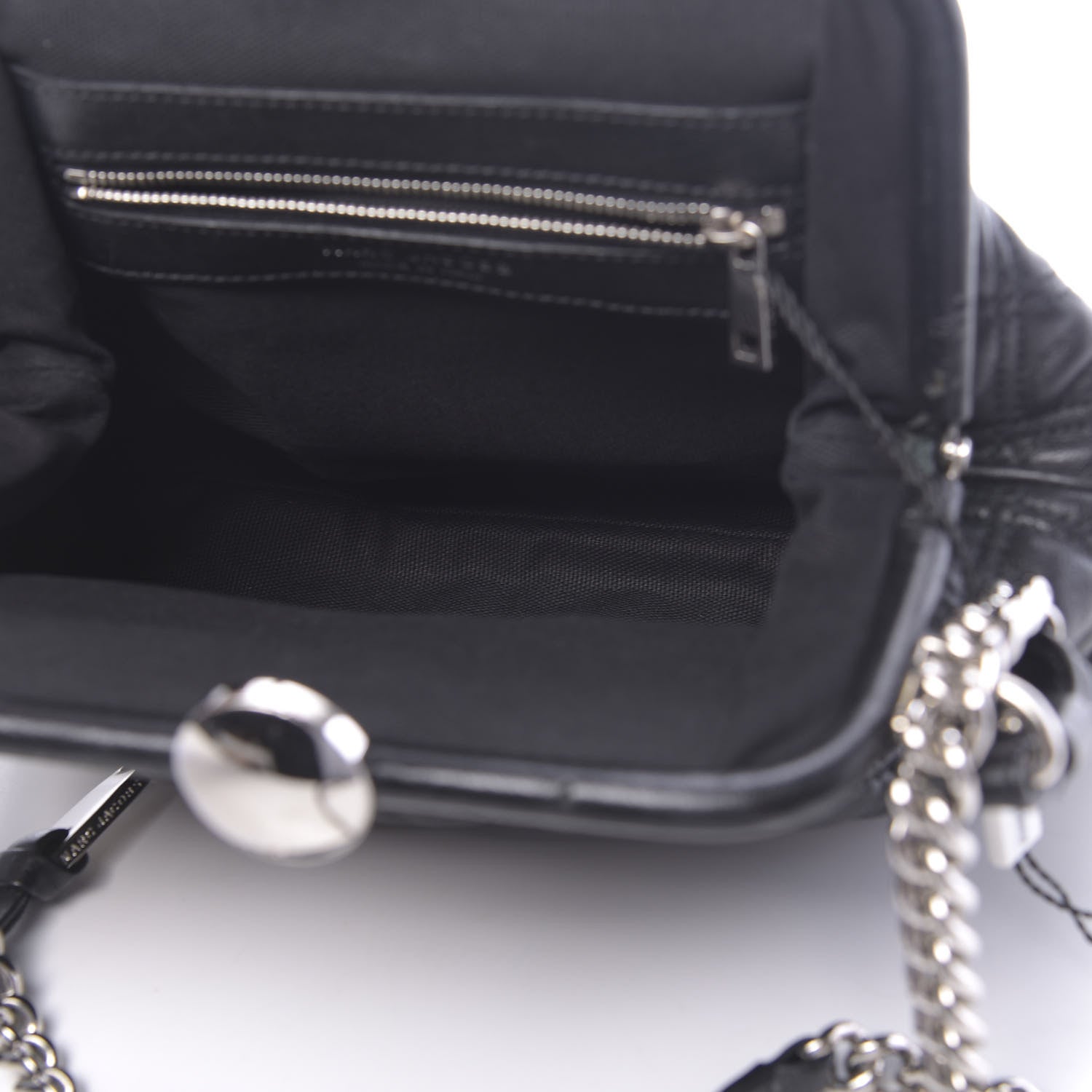 Marc Jacobs Calfskin Quilted Little Stam Black 5 of 9