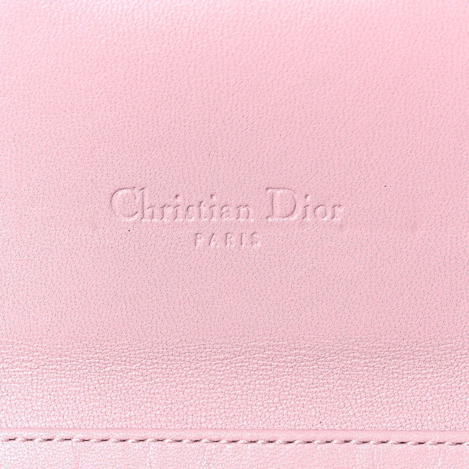 Christian Dior Calfskin Cannage Stitched Diorling Rendezvous Chain Wallet Pink 5 of 7