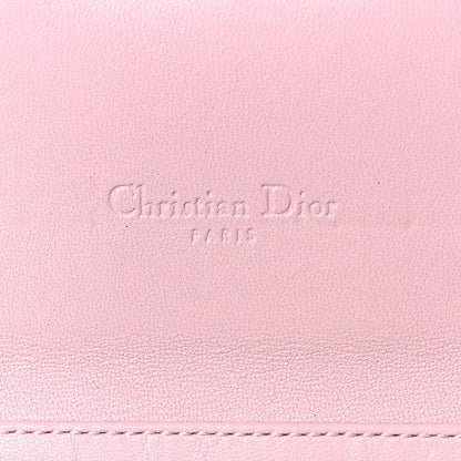 Christian Dior Calfskin Cannage Stitched Diorling Rendezvous Chain Wallet Pink 5 of 7