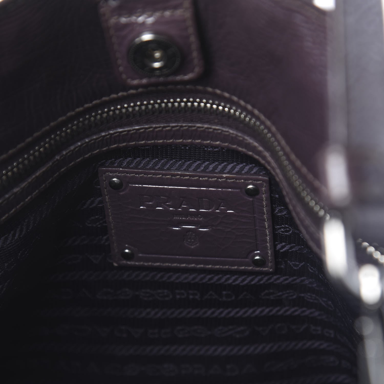 Prada Vernice Sfumata Shopping Tote Lampone 7 of 9