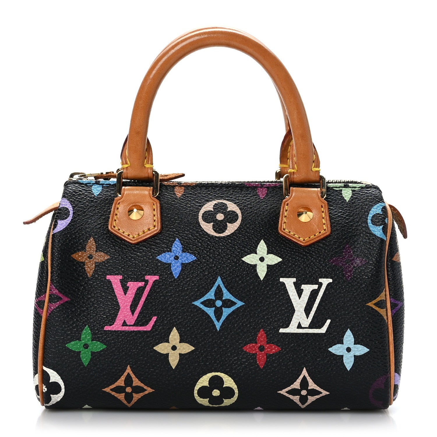 Louis Vuitton Monogram Multicolor Mini Sac HL Speedy Black 1 of 8