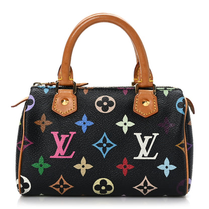 Louis Vuitton Monogram Multicolor Mini Sac HL Speedy Black 1 of 8