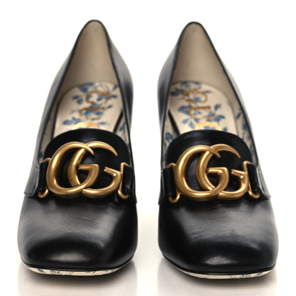 Gucci Malaga Kid GG Victoire 95mm Loafer Pumps 39.5 Black 2 of 8