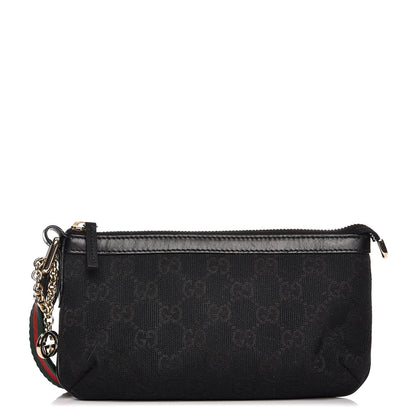 Gucci Monogram Jolicoeur Wristlet Black 1 of 8