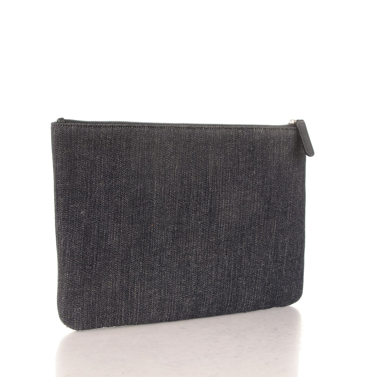 Denim Large Deauville Pouch Dark Blue
